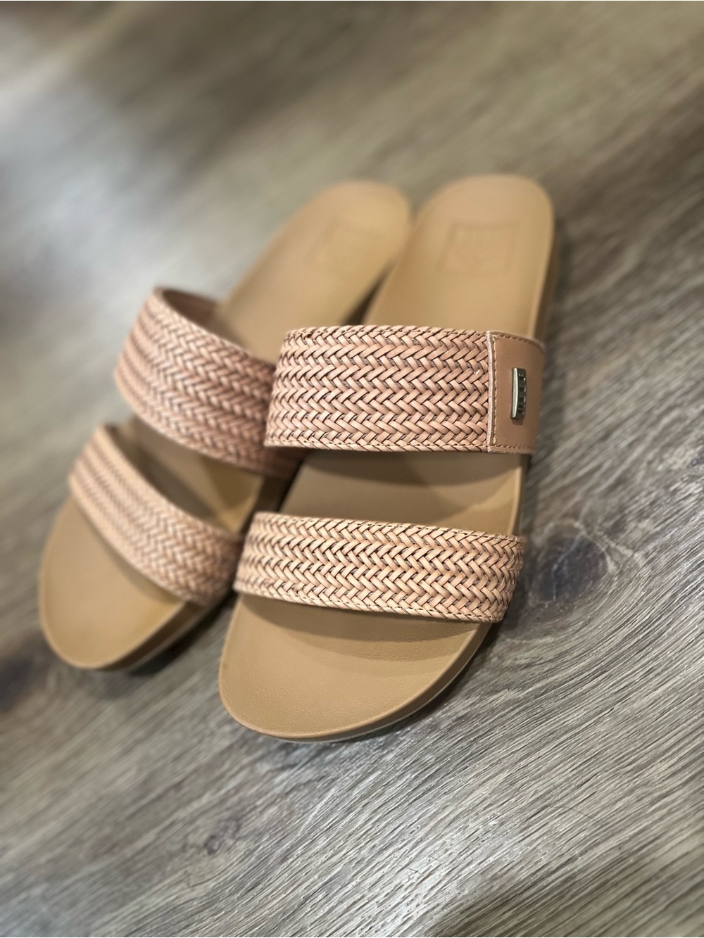 Women’s Reef Braided Double-Strap Slide Sandals